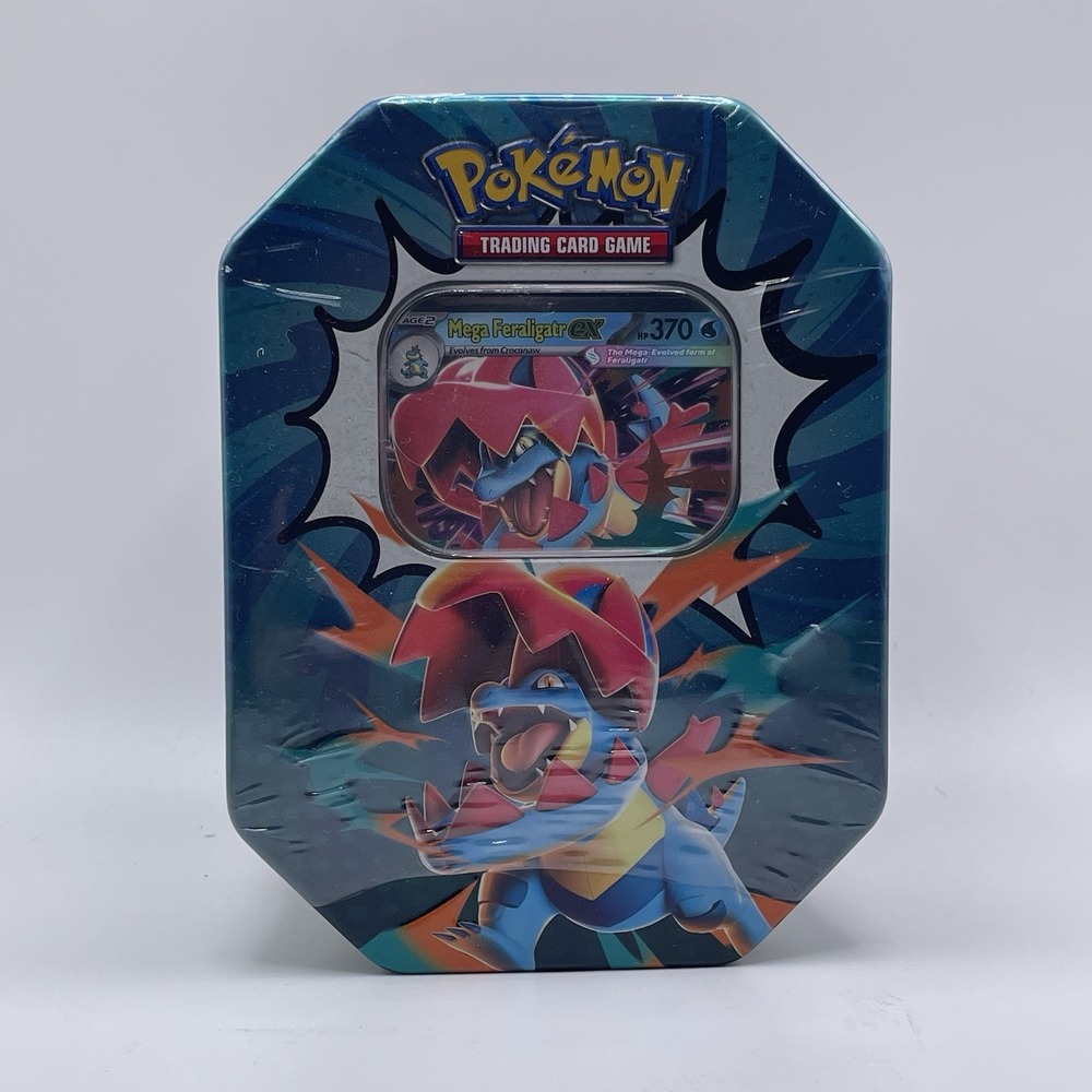 Pokemon TCG Mega Evolution Ascended Heroes Starter Tin Mega Feraligatr EX